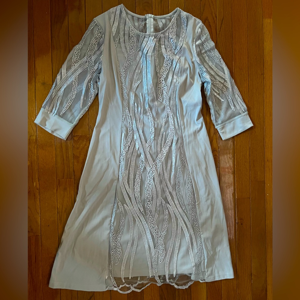 Grey lace dress